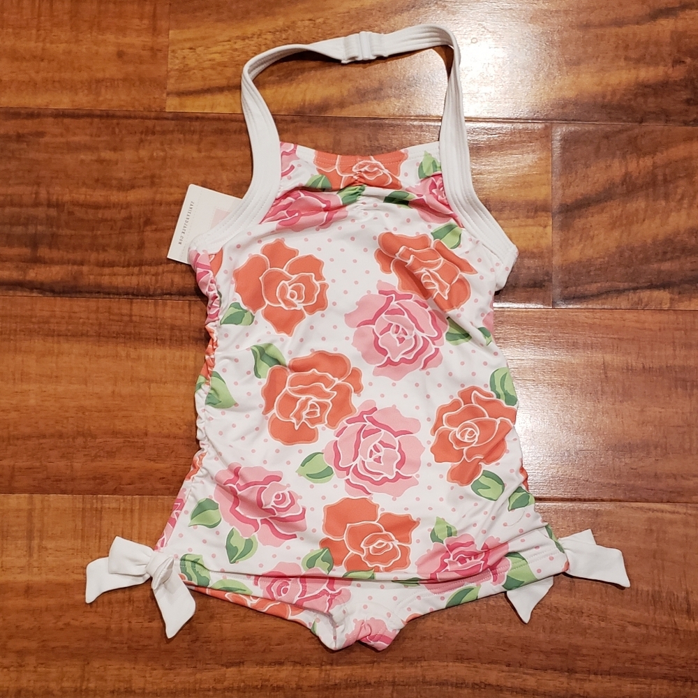 Janie and Jack NWT 18-24 months vintage one-piece floral swimsuit